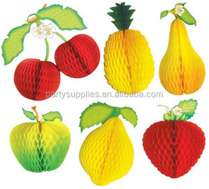 Decoracion fruta diseño <span class=keywords><strong>bolas</strong></span> de <span class=keywords><strong>nido</strong></span> de <span class=keywords><strong>abeja</strong></span> de papel para la fiesta - Product Image 3