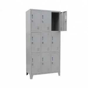 9 compartiment Opslag Wasserette Zwembad Locker Zware 9 Deur Locker