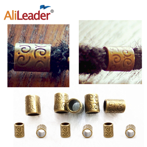 Anneau en forme de balle de couleur cuivrée, prix de gros AliLeader, perles métalliques pour dreadlocks - Product Image 6