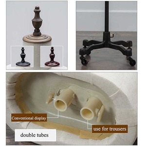 XINI Haute qualité accessoires mannequins mâle demi-corps mannequins <span class=keywords><strong>vintage</strong></span> bois base hommes tissu <span class=keywords><strong>mannequin</strong></span> À <span class=keywords><strong>Vendre</strong></span> - Product Image 3
