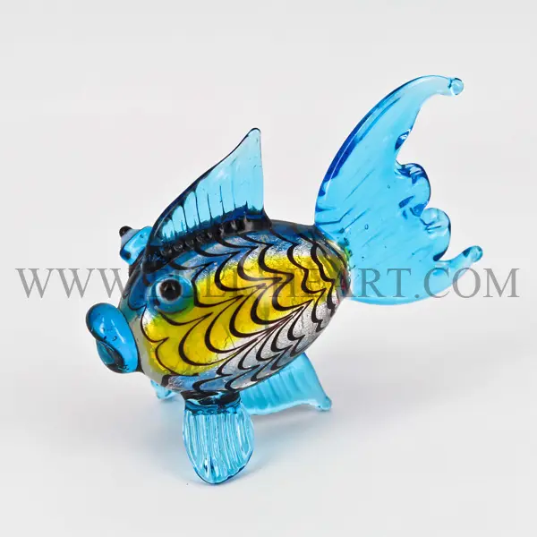 Murano Thủy Tinh Handmade Động Vật Bức Tượng Thủy Tinh Thủ Công Động Vật Thủy Tinh Cá Trang Trí