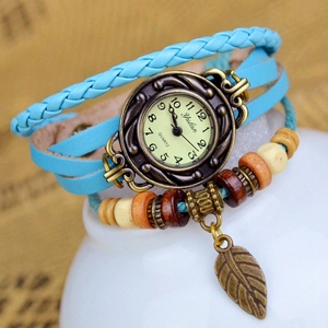 Ensemble de bracelet et montre pour femme pas cher, bracelet en corde, montre-bracelet - Product Image 3