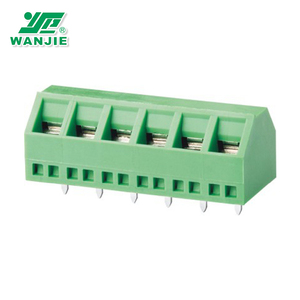 Wanjie 45 grad abgewinkelt feste <span class=keywords><strong>Terminal</strong></span> Block (pitch 3,5mm, 3,81mm, 5,08mm) XD350-3.5/XD381-3.81/XD508-5.08 - Product Image 1