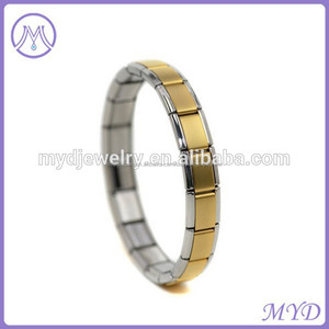 baratos al por mayor de oro de la galjanoplastia nominación pulsera de arranque - Product Image 4