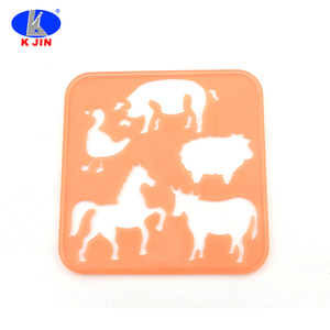 Set di Stencil in Plastica PP Colorati Personalizzati per Bambini, Kit Artistico per DIY, Scrapbook, Scrittura, Alfabeto e Numeri - Product Image 5