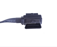 Conector OBD2 2 en 1, OBDII de 16 Pines, 2x Hembra a 1x Macho, Conector de Extensión con Clasificación IP65, 12V, para Uso Automotriz y Marino