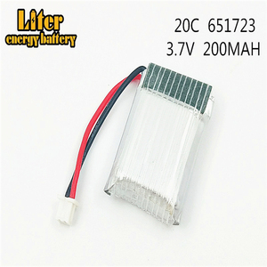 3.7 V 200 mAh 651723 Lipo pil <span class=keywords><strong>I</strong></span>çin Syma S107 S107G 1 S ı ı ı ı ı ı ı <span class=keywords><strong>I</strong></span> ı ı ı ı ı ı ı ı ı ı ı ı Li-po Pil Helikopter Parçası <span class=keywords><strong>I</strong></span>çin 3D gözlük akıllı saat spor bilezik - Product Image 6