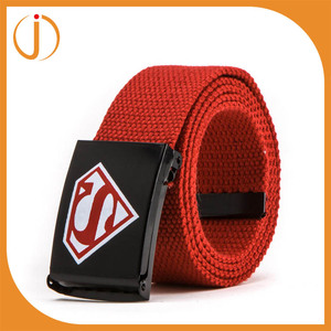 Unisex Color Sólido hombres Web Impresión <span class=keywords><strong>Superman</strong></span> Hebilla de Cinturón de Lona - Product Image 2