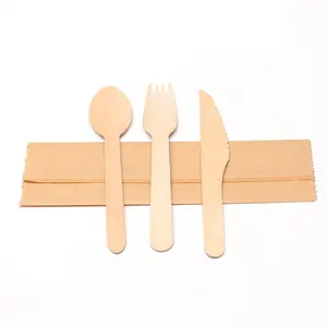 Tenedor Desechable <span class=keywords><strong>HYMY</strong></span> 100% Madera y Bambú, Biodegradable, Ecológico, Cubiertos Elegantes para Acampar - Product Image 1