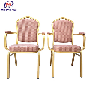 Chaises de banquet à accoudoirs en métal bon marché pour hôtel, vente en gros en Chine, meubles 2021, utilisées pour les conférences - Product Image 1