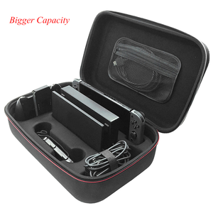 Funda de transporte para Nintendo <span class=keywords><strong>Switch</strong></span>, bolsa de mensajero dura protectora para mando y accesorios de consola <span class=keywords><strong>Switch</strong></span> <span class=keywords><strong>Pro</strong></span>, color negro - Product Image 3