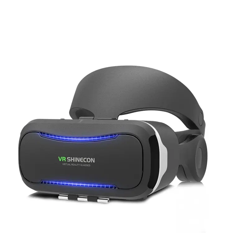 メーカー高品質レザー通気性VR 3Dメガネ瞳孔距離調整3DメガネVRボックス