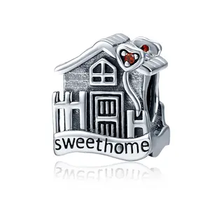 925 Sterling Silver Super Mom Charms Pendants I Love My Family Charm Pendant Kids Charms For Bracelet Making Jewelry