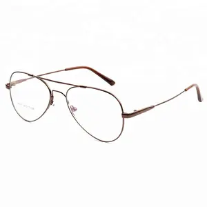 SHANGHAI JHEYEWEAR Wholesale Fashion Pilot Memory Titanium Flexible Optical Frame Eyeglasses