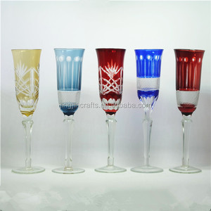 Juego de Copas de <span class=keywords><strong>Vino</strong></span> Tinto y Flautas para Champán Personalizadas, Taladradas a Mano, con Tallo Largo y Decoración, con Copa para Whisky y Brandy, Estilo Antiguo - Product Image 6