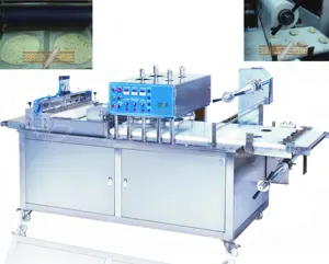 Automatic plain lacha paratha dough ball pressing and packing machine for frozen roti parata chapati making food industry