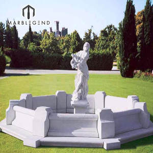 Fuente de Jardín con Mujer Desnuda al Aire Libre, Fuente de Agua de Mármol de Piedra Natural con Chica <span class=keywords><strong>Sexy</strong></span> en Venta - Product Image 1