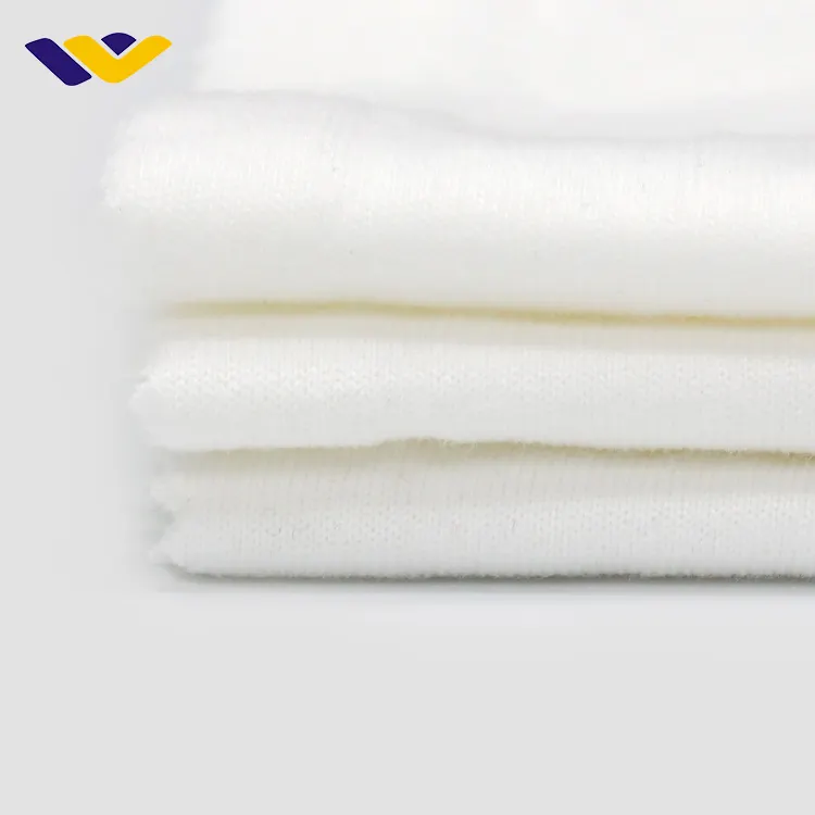 Tecidos têxteis 100% algodão branco por kg sarja malha lisa