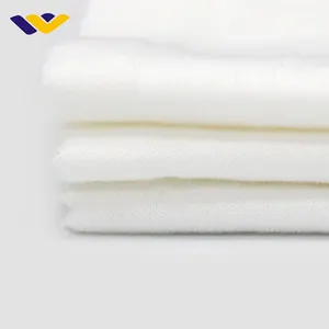 100% tessuti di cotone tessile bianco per kg twill lavorato a maglia pianura