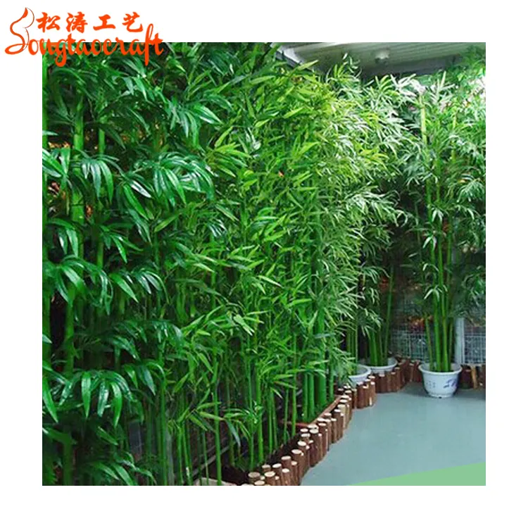 A buon mercato artificiale di bambù mobili da giardino piante e artificiale albero di bambù tende