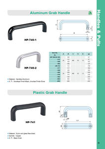 HP-740 Industrial Machinery Aluminum Grab Push Pull <b>Door</b> Aluminum Handles - Product Image 3