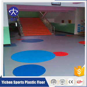 Yichen pvc impermeable parquet laminado/suelo deportivo/gimnasio/escaleras/kinder piso en stock - Product Image 6