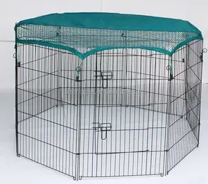 6 Panel Rabbit Fencing Übungs gehäuse mit Abdeckung