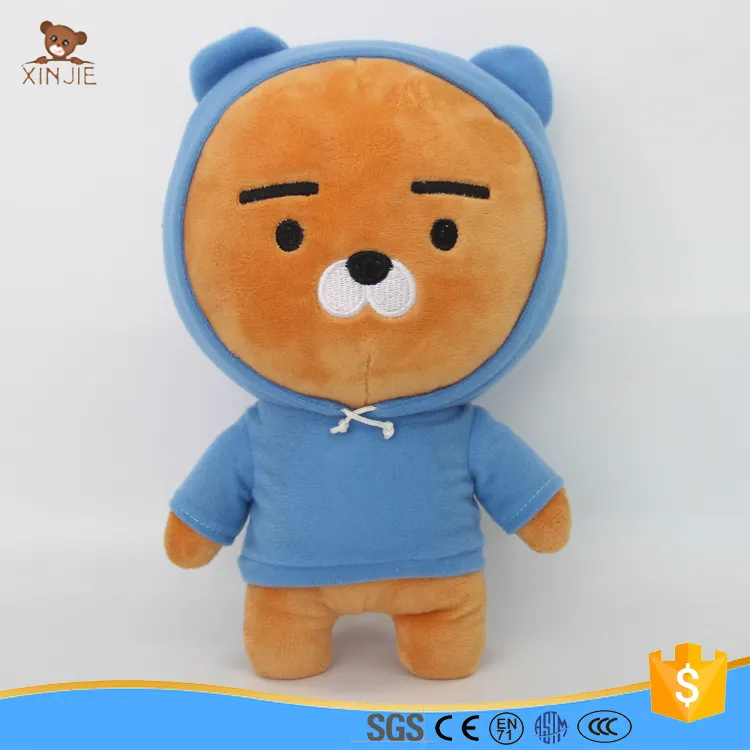 Corea orso bambola giocattolo della peluche con felpa con cappuccio
