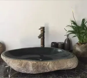 Lavabo en marbre moderne pour salle de bain extérieure de <span class=keywords><strong>jardin</strong></span> d'hôtel - Product Image 1