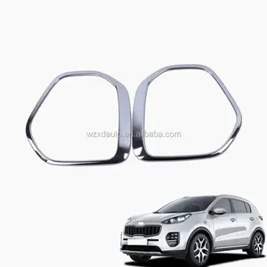 ABS Chrome Side Mirror Vent Cover-A Trim 2pcs For KX5 Sportage Accessory 2016 2017