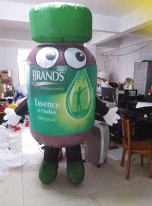 Nhà máy tùy chỉnh <span class=keywords><strong>Inflatable</strong></span> đi bộ phim hoạt hình di chuyển chai không khí mô hình <span class=keywords><strong>Inflatable</strong></span> Pill chai cho quảng cáo - Product Image 2