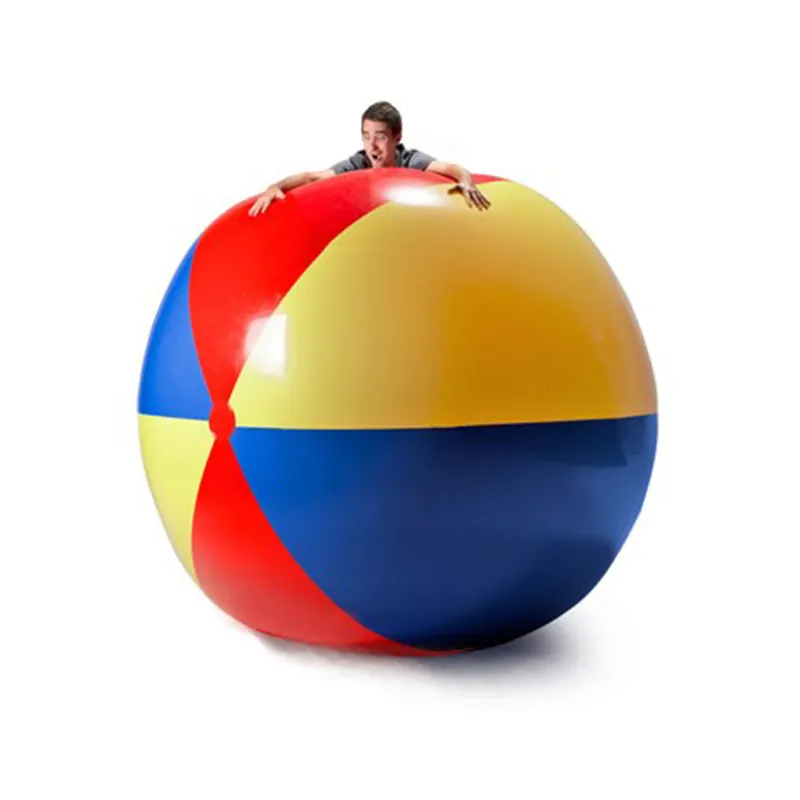 Su balonları yaz promosyon ürünleri, plaj topu özel şişme plaj topu spor oyuncak PVC 2m veya özel yapılmış 0.3mm PVC