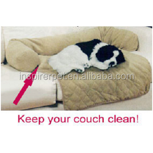 Literie de cage de chien de style rectangle à motif solide - Product Image 5