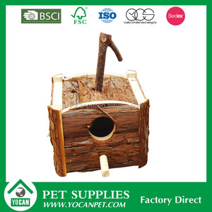 Meilleur Rustique À L'extérieur Naturel Bois Des Maisons D'oiseaux Décoratifs Conception Pour Vente - Product Image 6