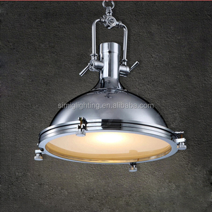 <span class=keywords><strong>Lampada</strong></span> <span class=keywords><strong>a</strong></span> <span class=keywords><strong>Sospensione</strong></span> Vintage Simig Lighting, Stile Industriale Loft <span class=keywords><strong>con</strong></span> <span class=keywords><strong>Paralume</strong></span> Metallico e Catena, per Cucina - Product Image 4
