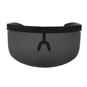 BOYARN Cổ Điển Thêm Quá Khổ Lá Chắn Visor Kính Mát Phụ Nữ Flat Top Mặt Nạ Gương Shades Men Flat Windproof Eyewear UV400 SS529 - Product Image 2
