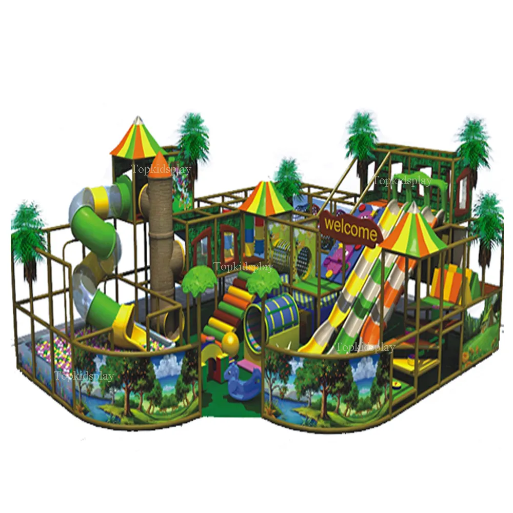 Used colorful plastic playground for kids environment and safety indoor playground for sale