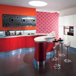 Vermonhouzz nuovo modello di alluminio rosso armadio da <span class=keywords><strong>cucina</strong></span> <span class=keywords><strong>cucina</strong></span> Design completo di <span class=keywords><strong>mobili</strong></span> da <span class=keywords><strong>cucina</strong></span> - Product Image 5