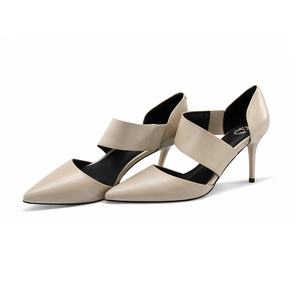 Mới Lạ Mắt Chất Lượng Cao Ladies Nude Dây Đeo Giày Gót với <span class=keywords><strong>Removable</strong></span> Gót - Product Image 4