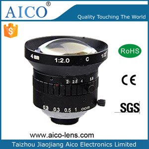 4mm 1/<span class=keywords><strong>2</strong></span> "F2.0 수동 아이리스 2mp EFL 4.0mm 광각 메가픽셀 C 마운트 머신 비전 Fa Cctv 렌즈 - Product Image 6