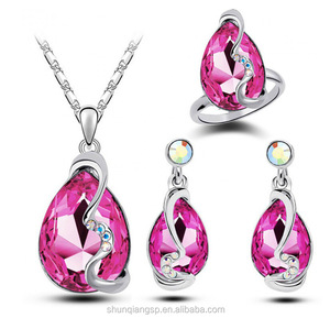 Austria Cristal de alta calidad de las mujeres, conjunto de joyas de boda conjunto de joyas de cristal - Product Image 4