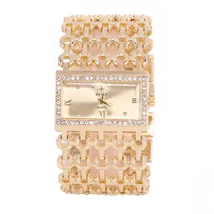 luxury hollow band with rhinestone beautiful charming ladies bracelet watch RLW04