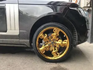 Car Wheels Pengzhen Hand-made Personalized Forged Custom Gold Dragon Winding China Wheel For Luxurious Car