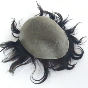 Protesi Capillare da <span class=keywords><strong>Uomo</strong></span> in Capelli Umani Indiani Sistema di Infoltimento Toupet 0,02-0,03mm V-Loop - Product Image 3