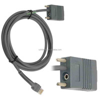 Cable de Escáner de Código de Barras Symbol de 2 Metros (7 pies), CBA-R01-S07ZAR, RS232, RJ45, 10P10C, Revestimiento de PVC, Trenzado, Cobre Puro, para Impresoras LS2208 y LS4278