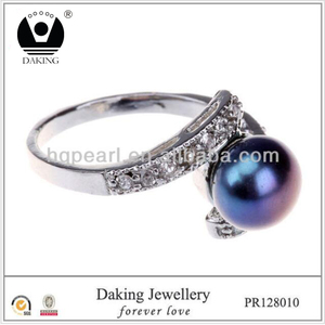Mayor del estilo árabe moda anillo Moti perla anillo de boda nuevo modelo - Product Image 2