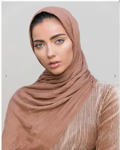 Écharpe hijab en rayonne pour femmes musulmanes, foulard élégant, à la mode, royaume-uni, 2019