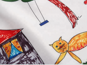 Abito senza maniche di alta qualità con stampa Graffiti Tree House / Abito <span class=keywords><strong>da</strong></span> bambina con cartoni animati - Product Image 3