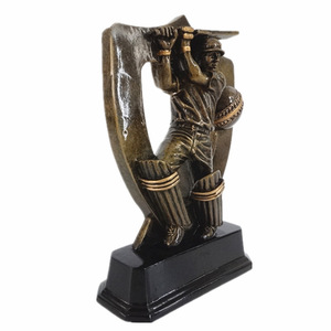 राल ज्वलंत क्रिकेट खिलाड़ी गति प्रतिमा शील्ड क्रिकेट ट्रॉफी - Product Image 3