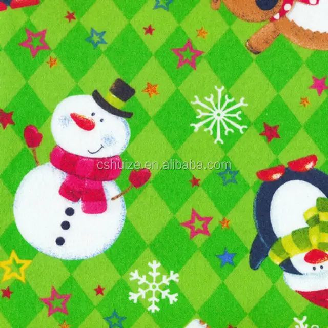 Custom Kerst Nursery Sneeuwpop Flanel Stof